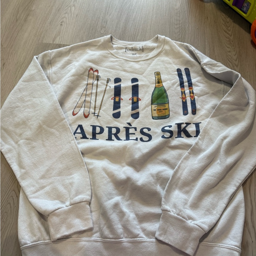 Après Ski Graphic Sweatshirt - White